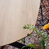 Ovale tafel 'Tijgervink' Ovale tafel 'Tijgervink'