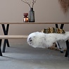 Massief eiken tafel Ooievaar Massief eiken tafel Ooievaar