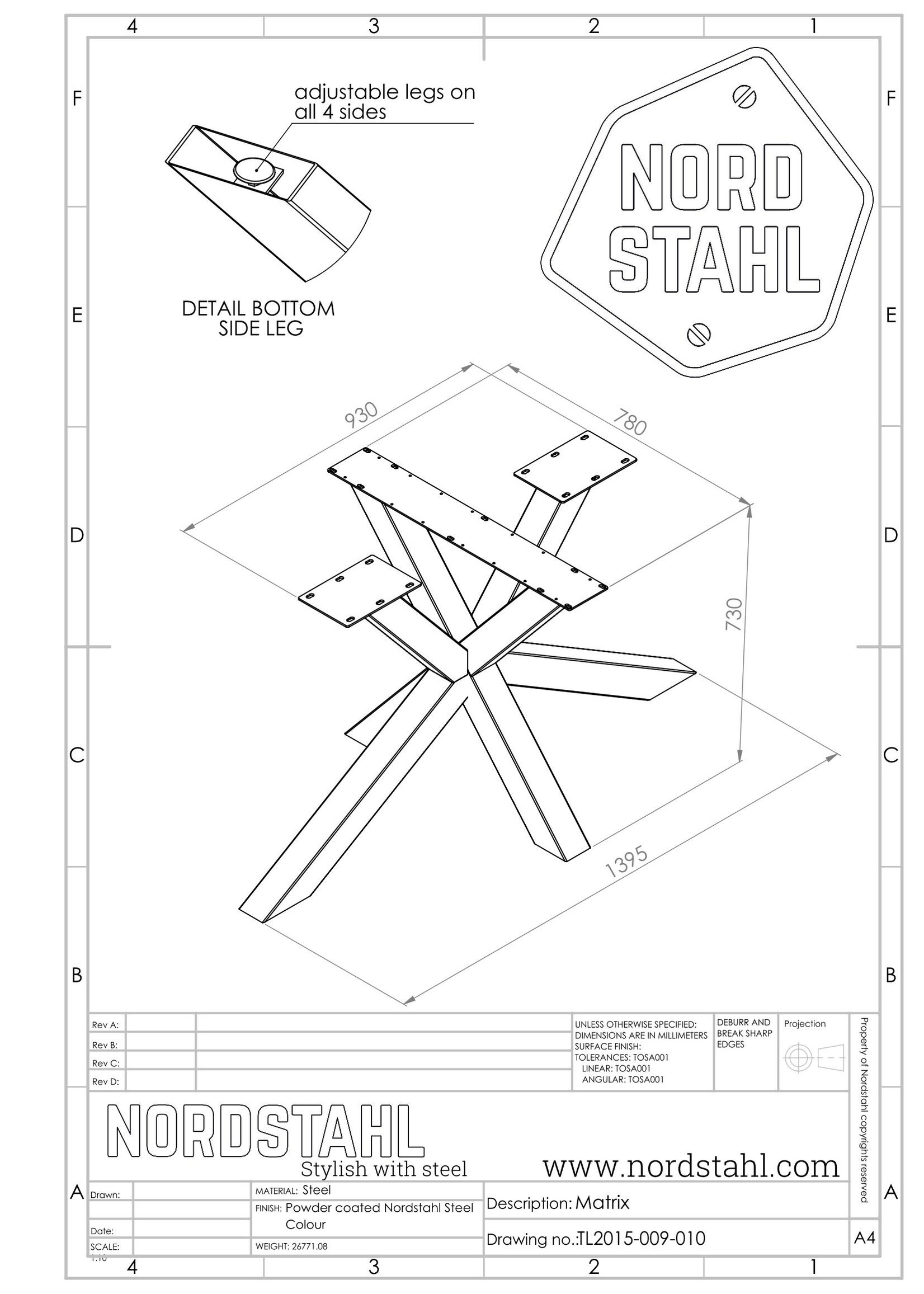 Nordstahl Matrix leg
