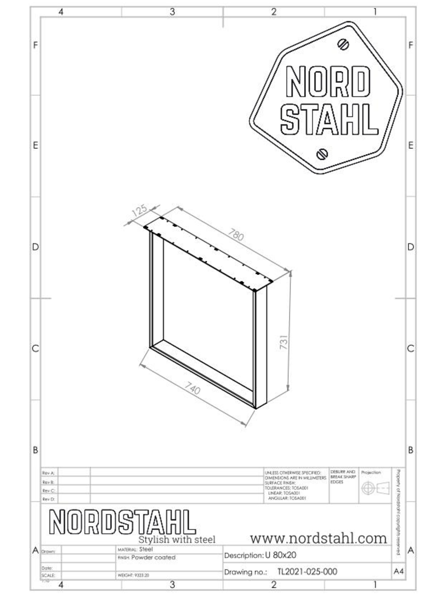 Nordstahl U leg light
