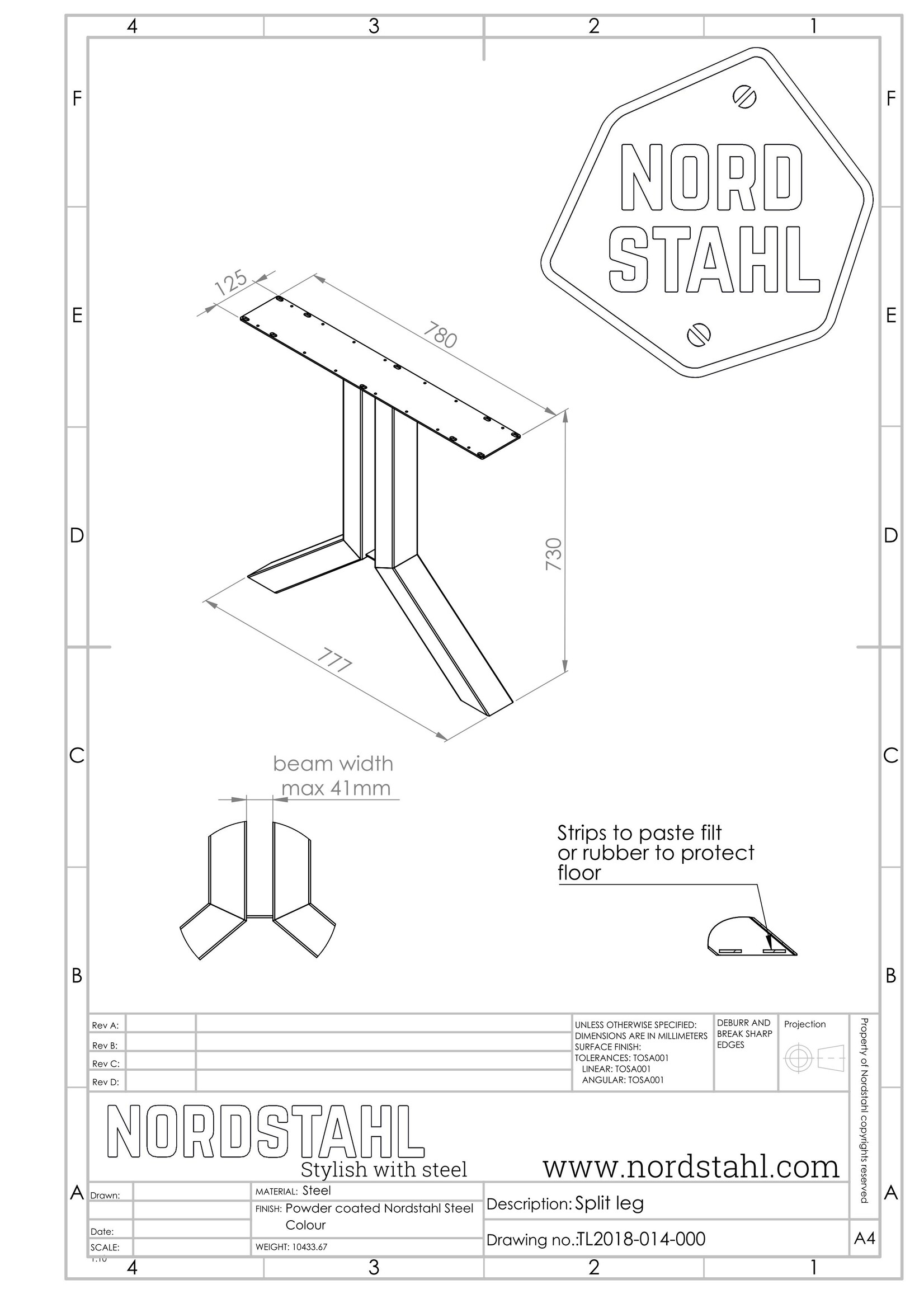 Nordstahl Split leg