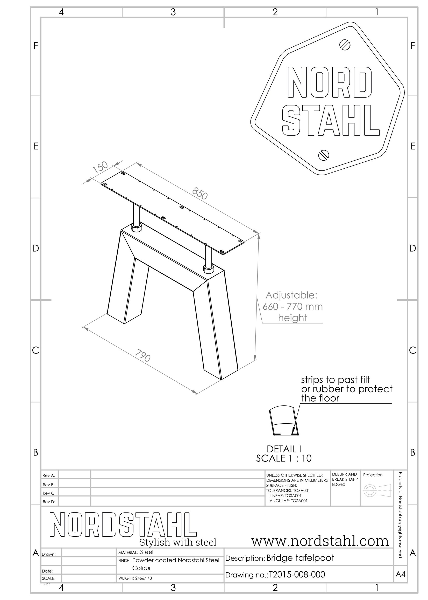 Nordstahl Bridge leg