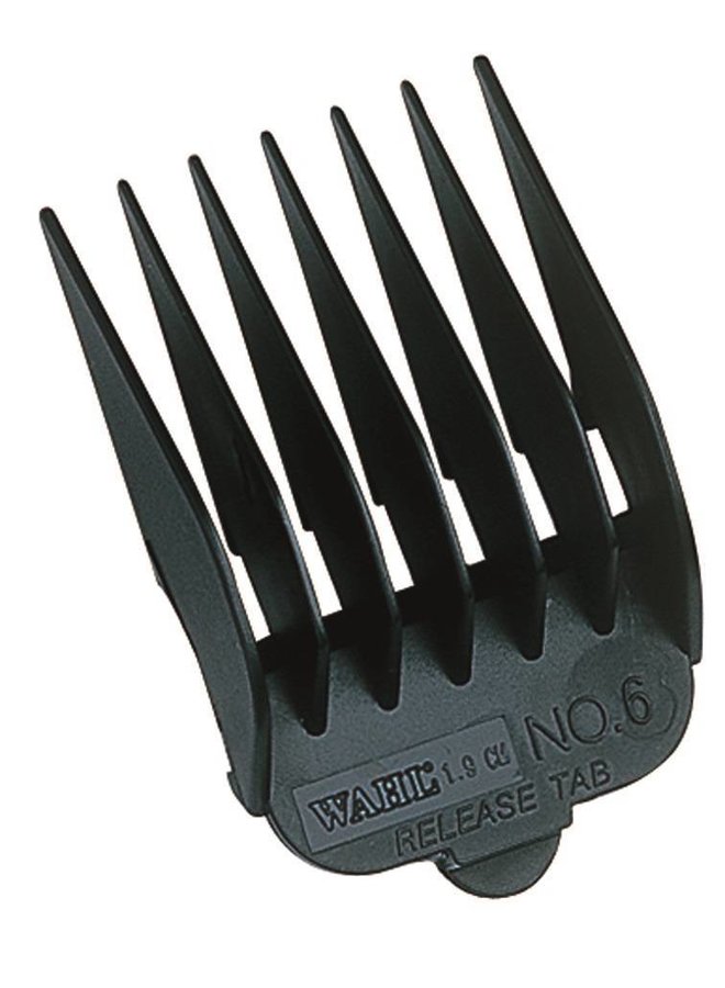 Wahl Clipper Attachment Comb Set Type 1 - Plastic Black #1-#8