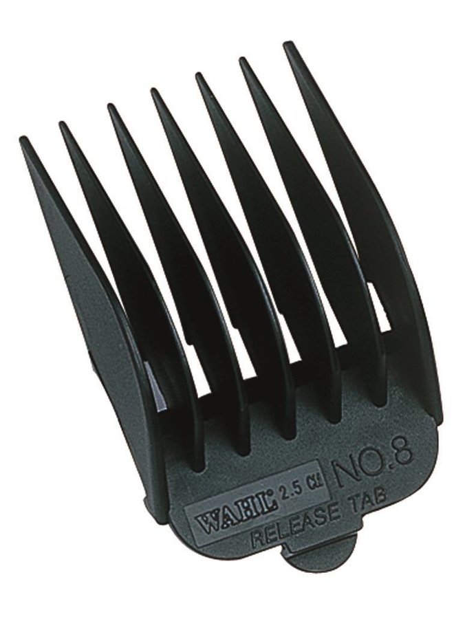 Wahl Clipper Attachment Comb Set Type 1 - Plastic Black #1-#8