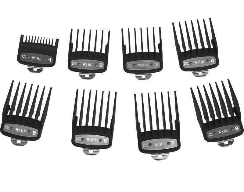 Wahl Attachment Comb Set Premium 8 Pieces   - Tondeuse Shop for  professional WAHL clippers and trimmers