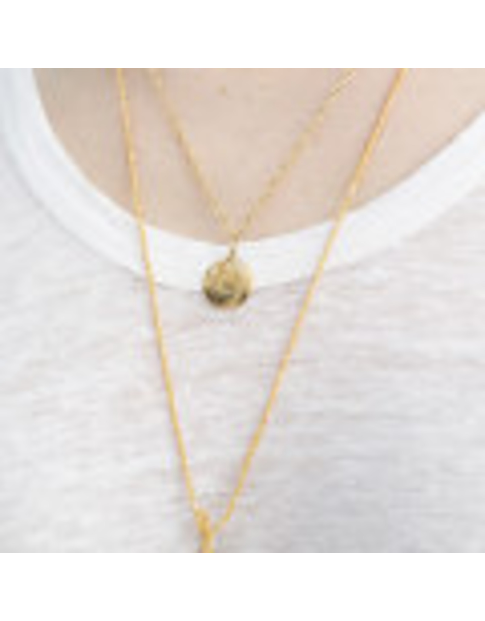A beautiful Story Rose Citrine Gold Necklace