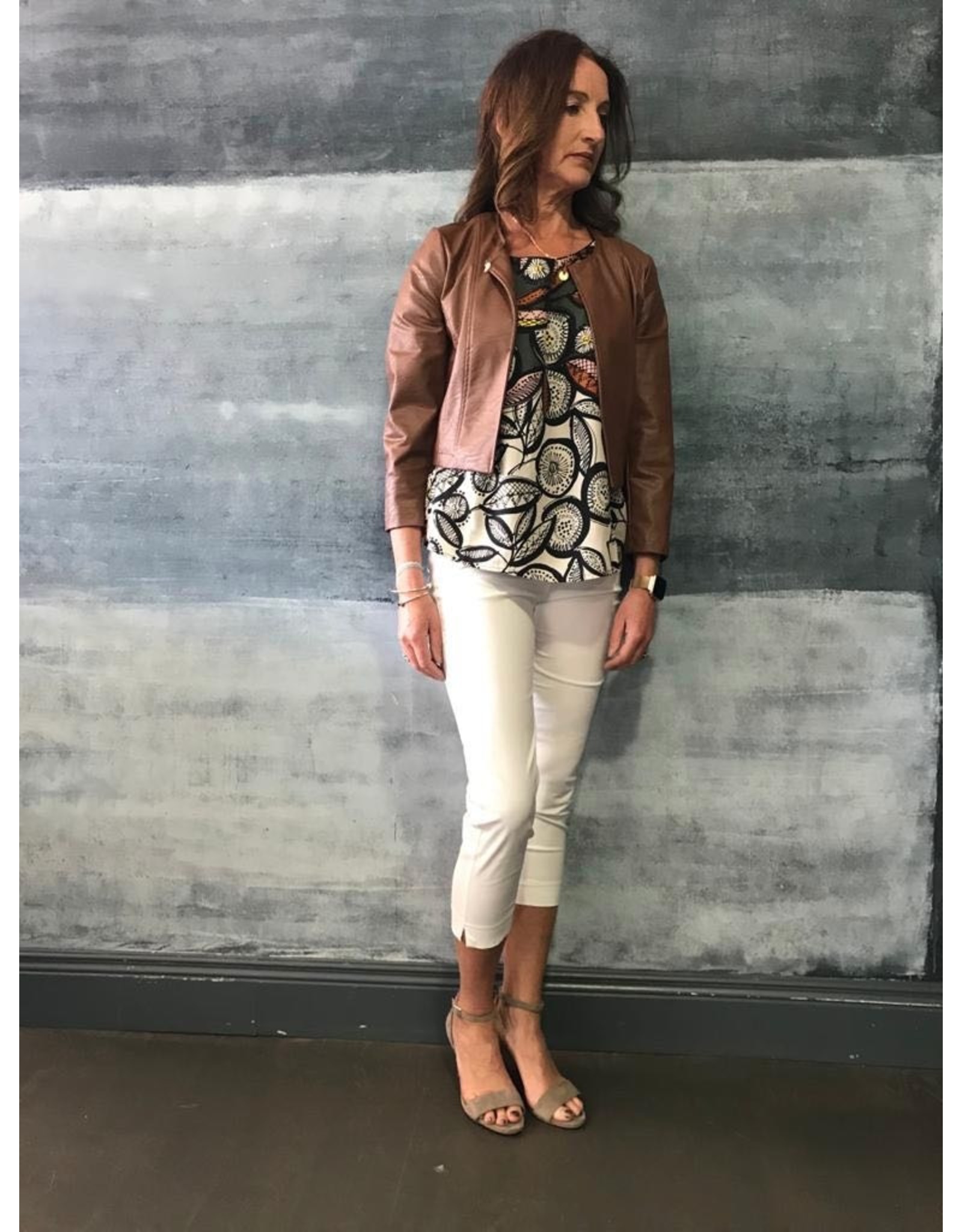 La Fee Maraboutee Faux Leather Edge To Edge Jacket