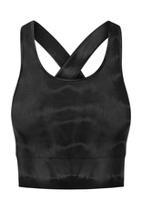 Gai & Lisva Lifa Petrol Grey Tie Dye Supersoft Rib Modal Top