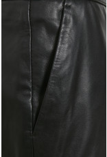 Culture Berta Black Leather Skirt