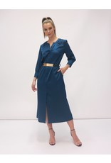 Fee G Shirt Dress with Gold Belt