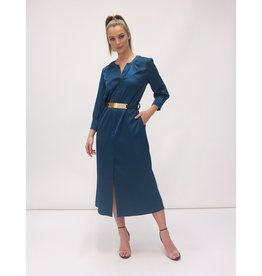 Fee G Shirt Dress with Gold Belt