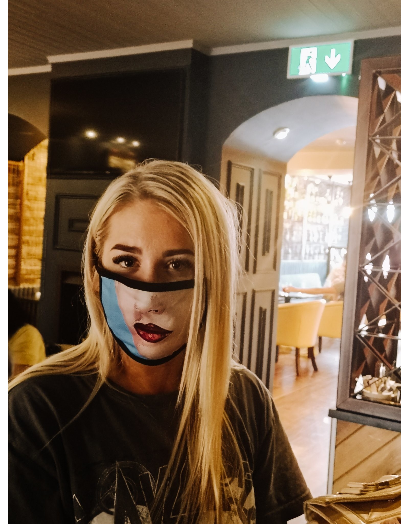 Catherine Eager Art Sea Queen Lips Face Mask