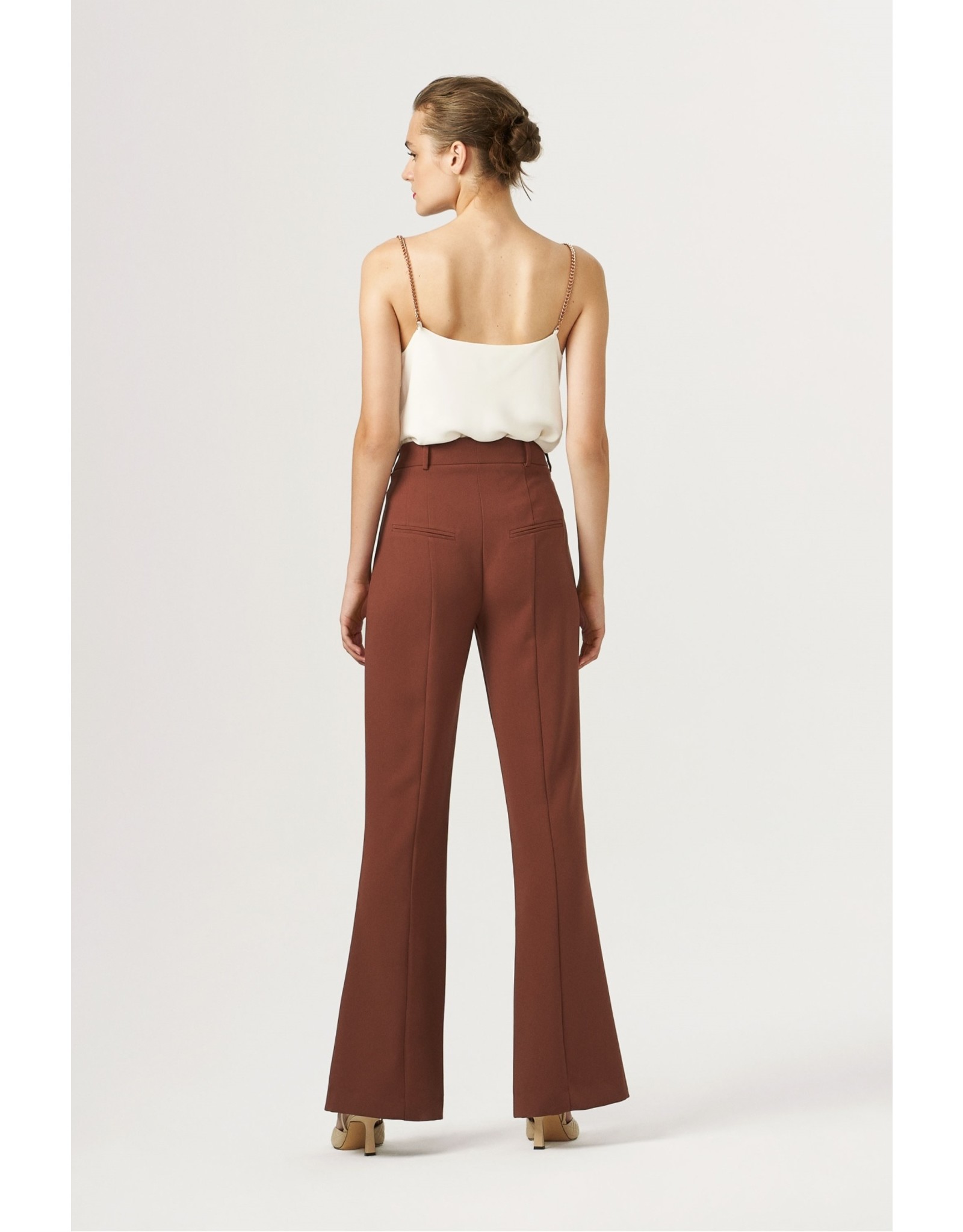 Exquise Brown Wide Leg Trousers