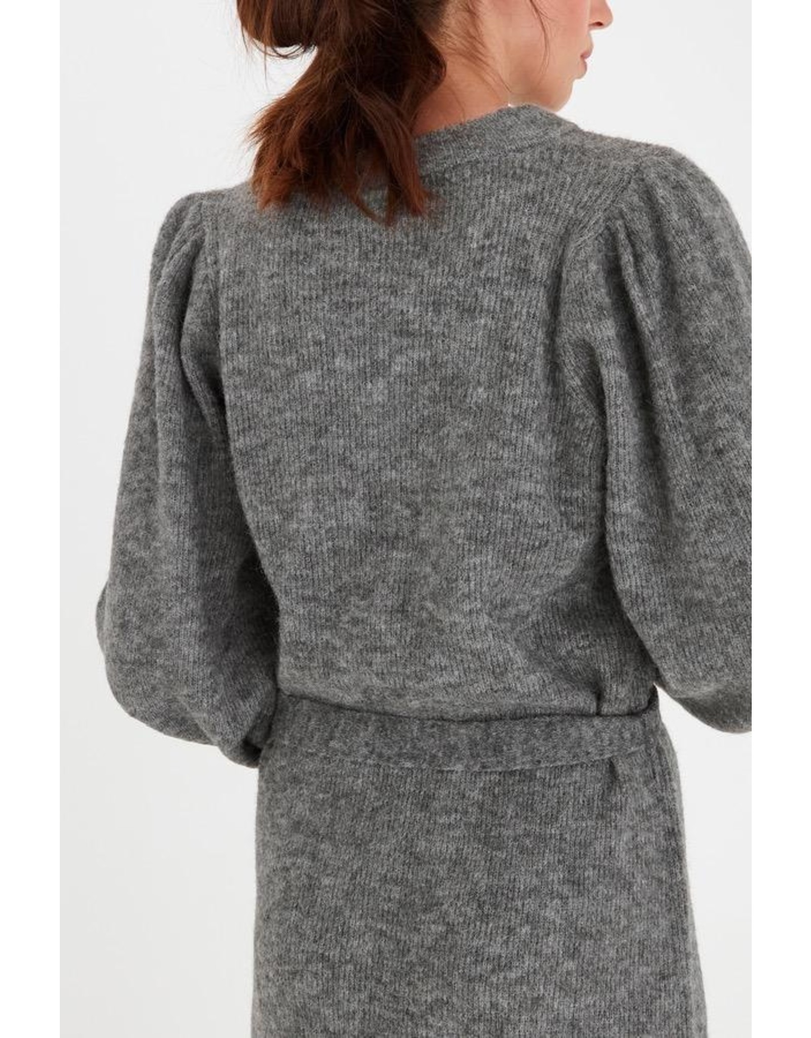 ICHI Ichi - Jordan Dark Grey Melange Dress - 20112590