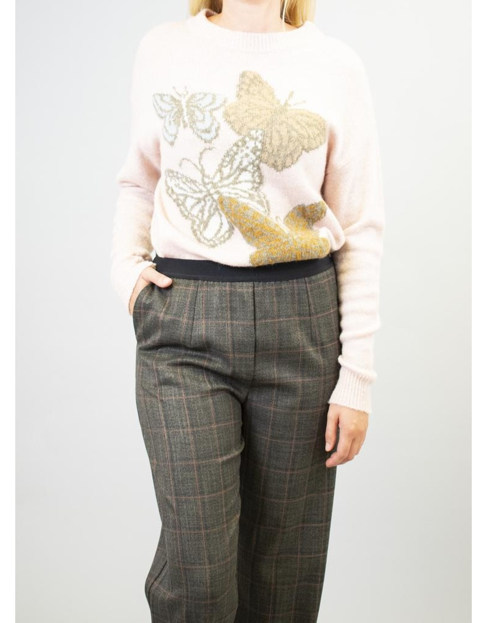 La Fee Maraboutee Check Straight Leg Trousers