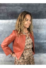 La Fee Maraboutee Faux Leather Edge To Edge Jacket