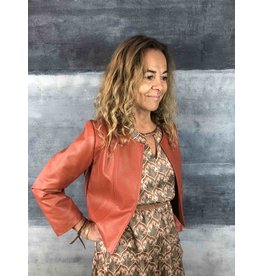 La Fee Maraboutee Faux Leather Edge To Edge Jacket