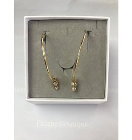 Les Interchangeables Hoop Earrings with Swarovski stones