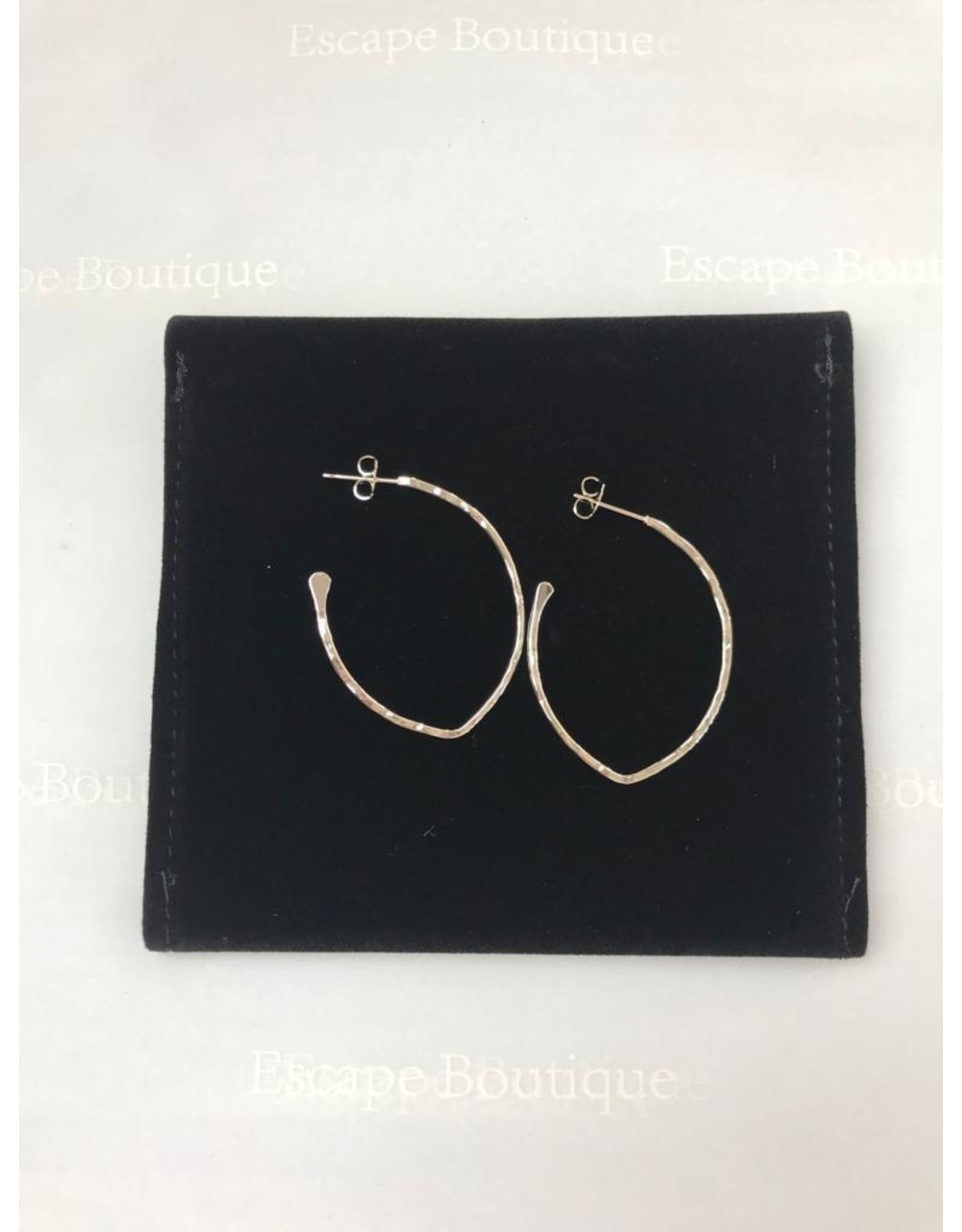 Les Interchangeables Oval Silver Earrings
