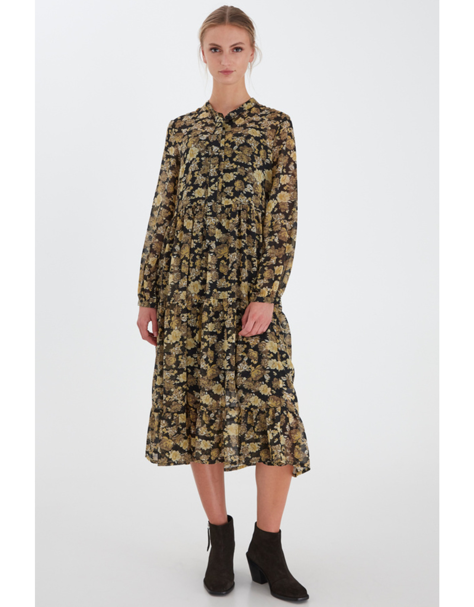 ICHI Earlena Dress Black