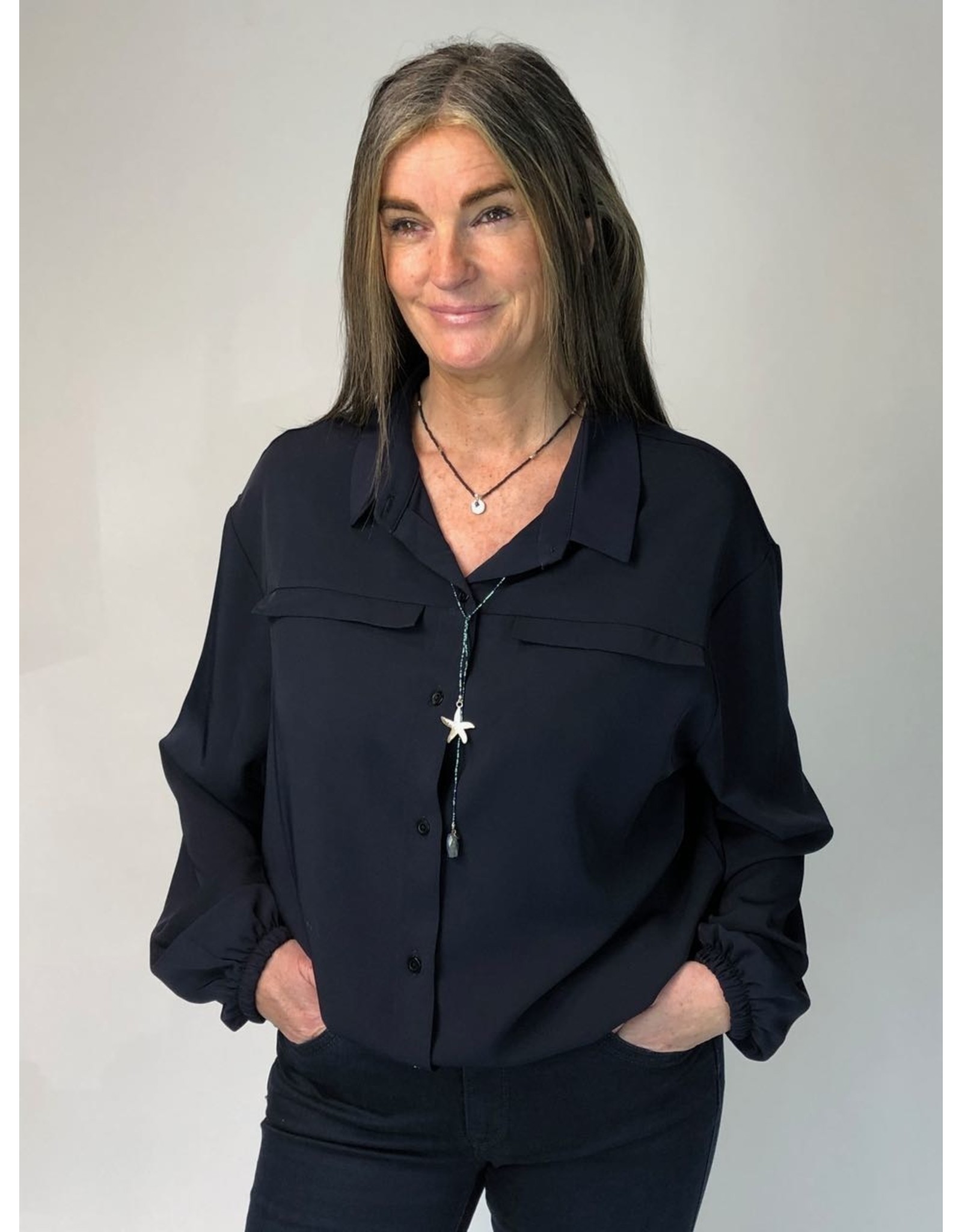 Peruzzi Short Shirt w Gathered Hem