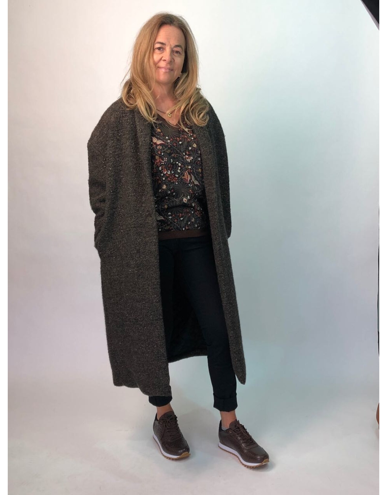 Humility Beige Boyfriend Coat