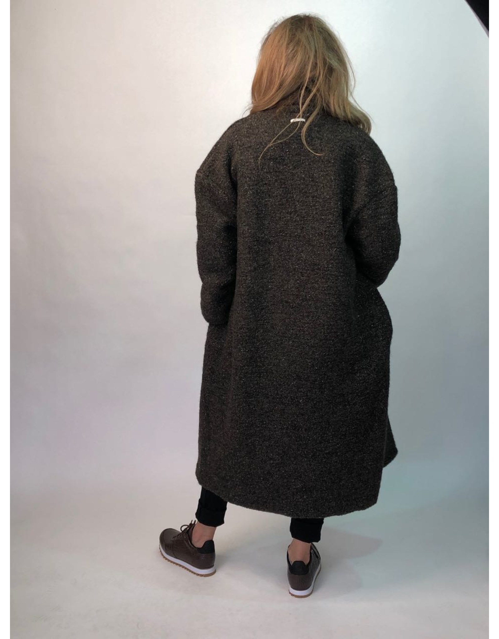Humility Beige Boyfriend Coat