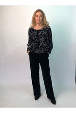 La Fee Maraboutee Drawstring Stretch Velvet Trousers