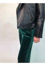 La Fee Maraboutee Drawstring Stretch Velvet Trousers