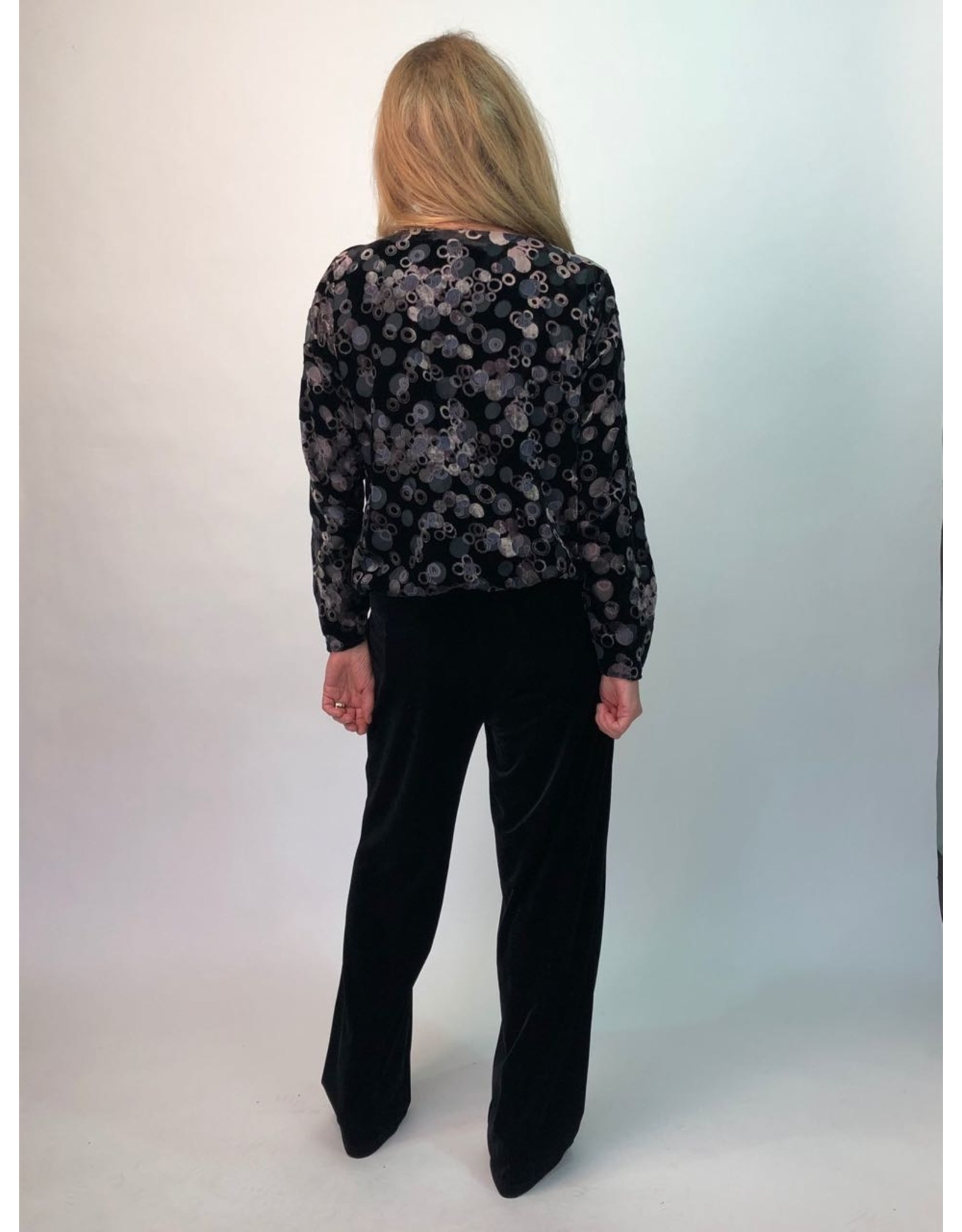 La Fee Maraboutee Drawstring Stretch Velvet Trousers