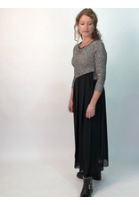 Peruzzi Black dress with Leopard Print Top