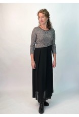 Peruzzi Black dress with Leopard Print Top