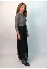 Peruzzi Black dress with Leopard Print Top