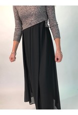 Peruzzi Black dress with Leopard Print Top