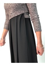 Peruzzi Black dress with Leopard Print Top