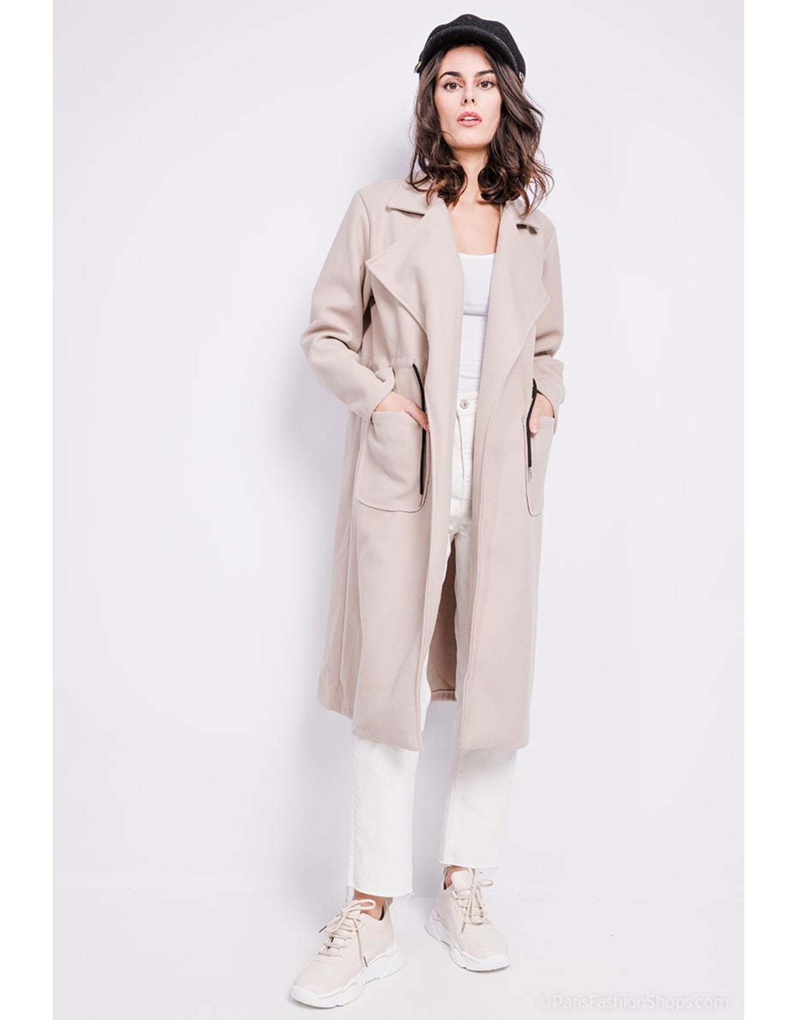 PARIS ES'TYL Coat with drawstring