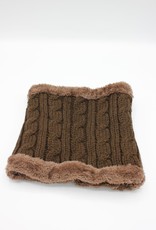 PARIS ES'TYL Cable Stitch Fleece Lined Snood