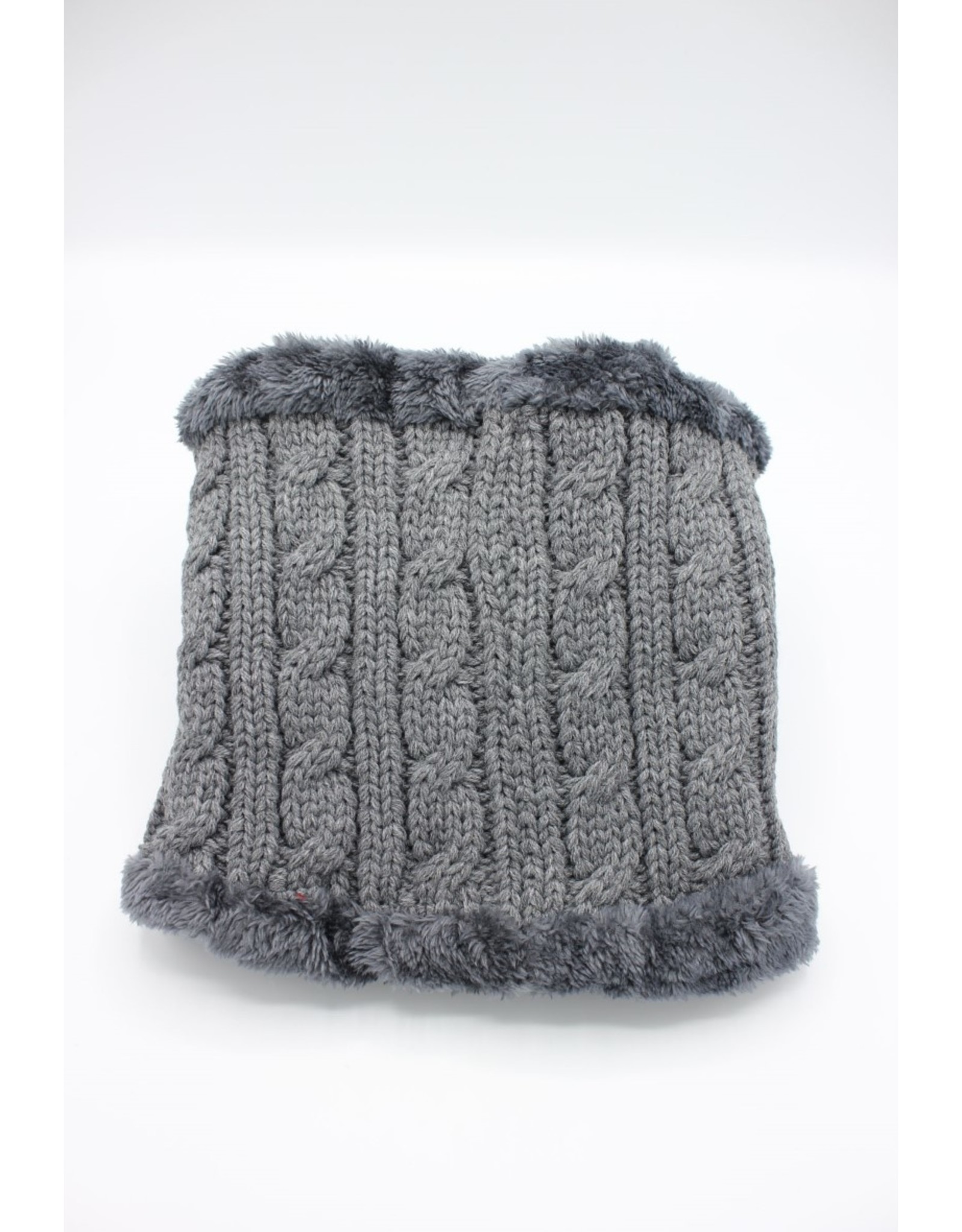 PARIS ES'TYL Cable Stitch Fleece Lined Snood