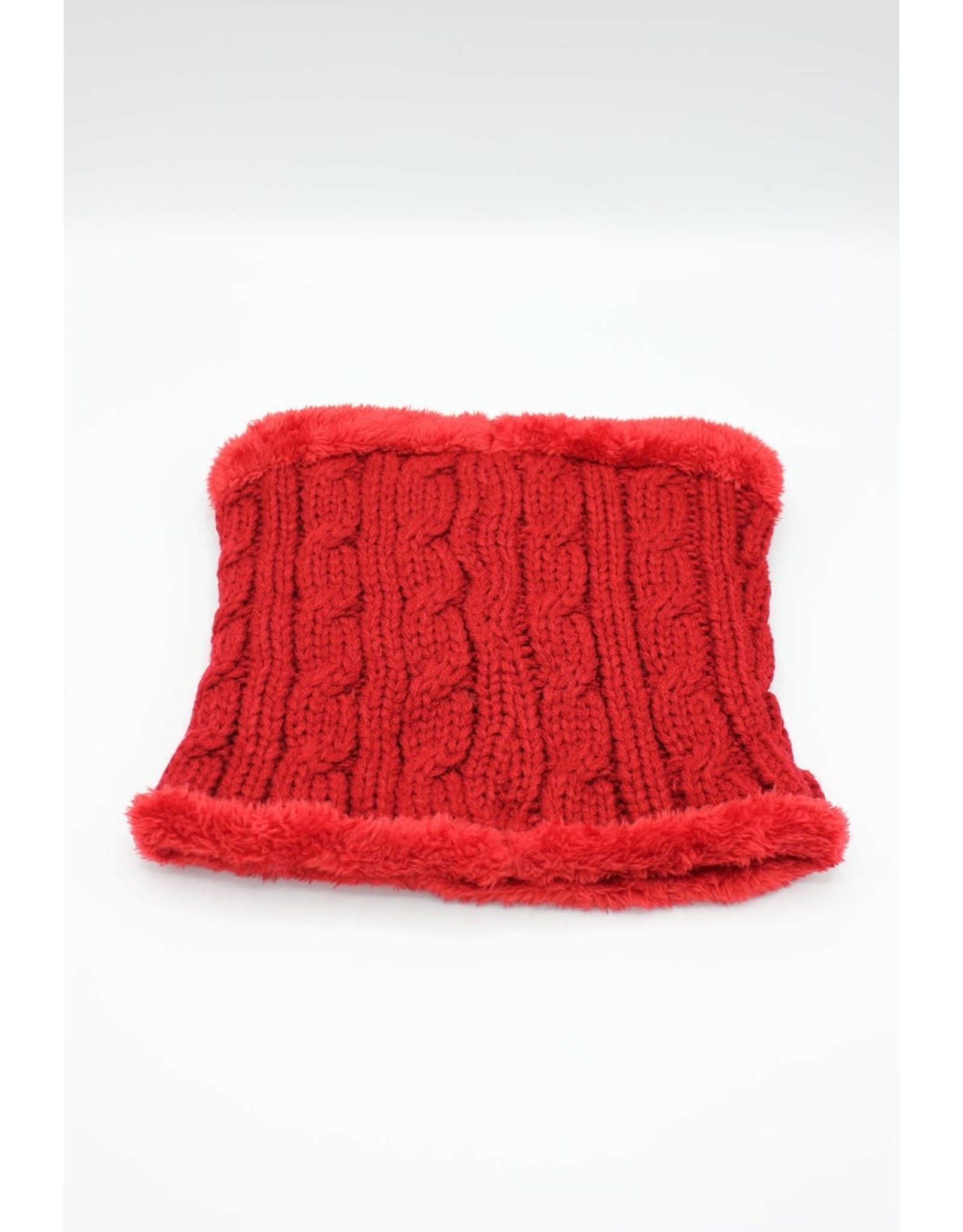 PARIS ES'TYL Cable Stitch Fleece Lined Snood