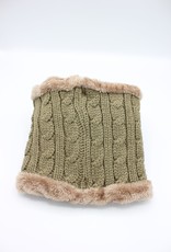 PARIS ES'TYL Cable Stitch Fleece Lined Snood