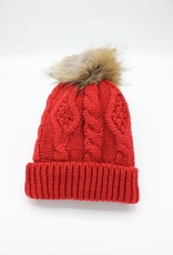PARIS ES'TYL Fleece Lined Detachable Fur Bobble Hat