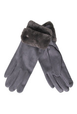 PARIS ES'TYL Fur Cuffed Gloves