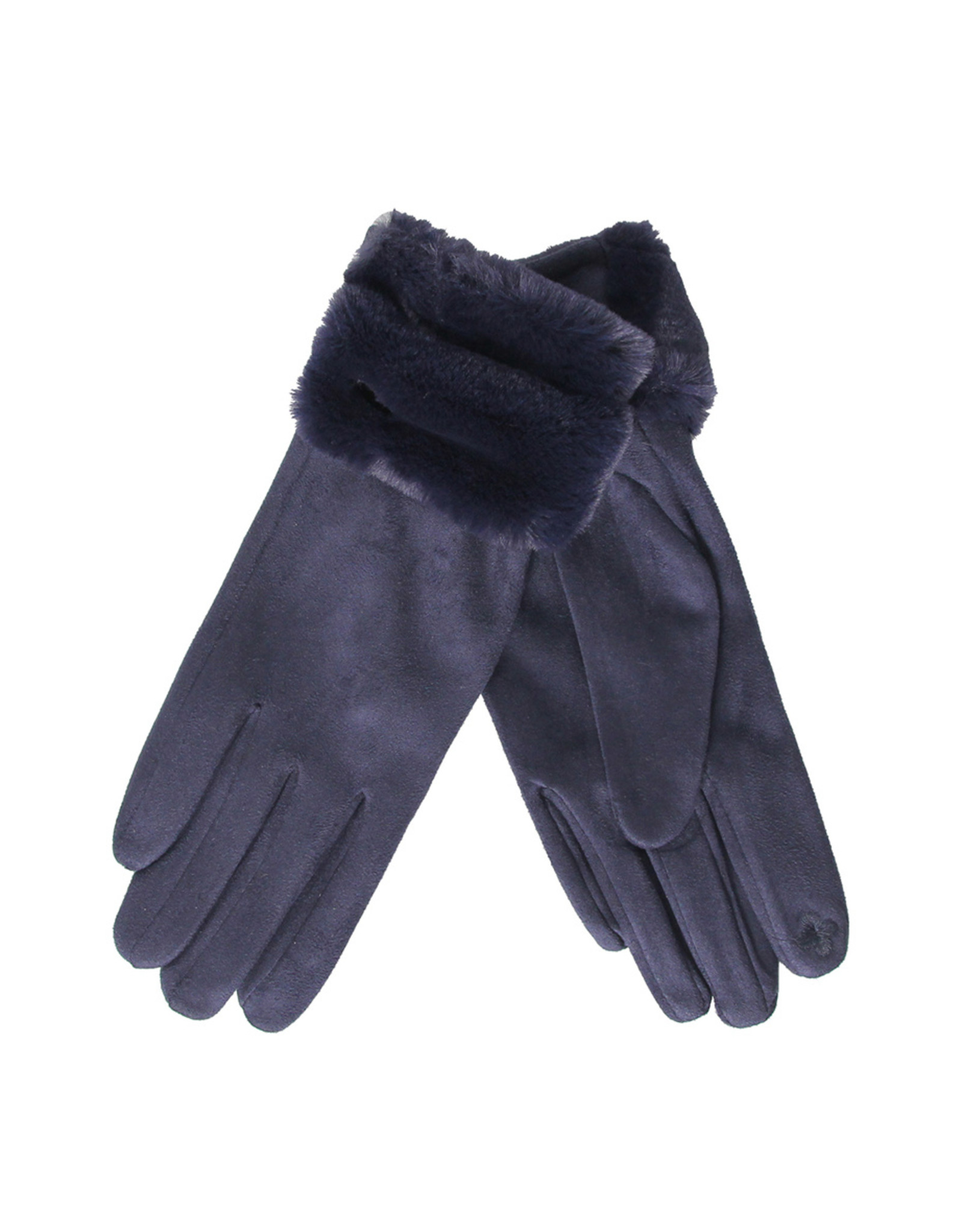 PARIS ES'TYL Fur Cuffed Gloves