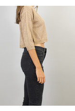 La Fee Maraboutee Gold Shimmer Fine Knit Cardi