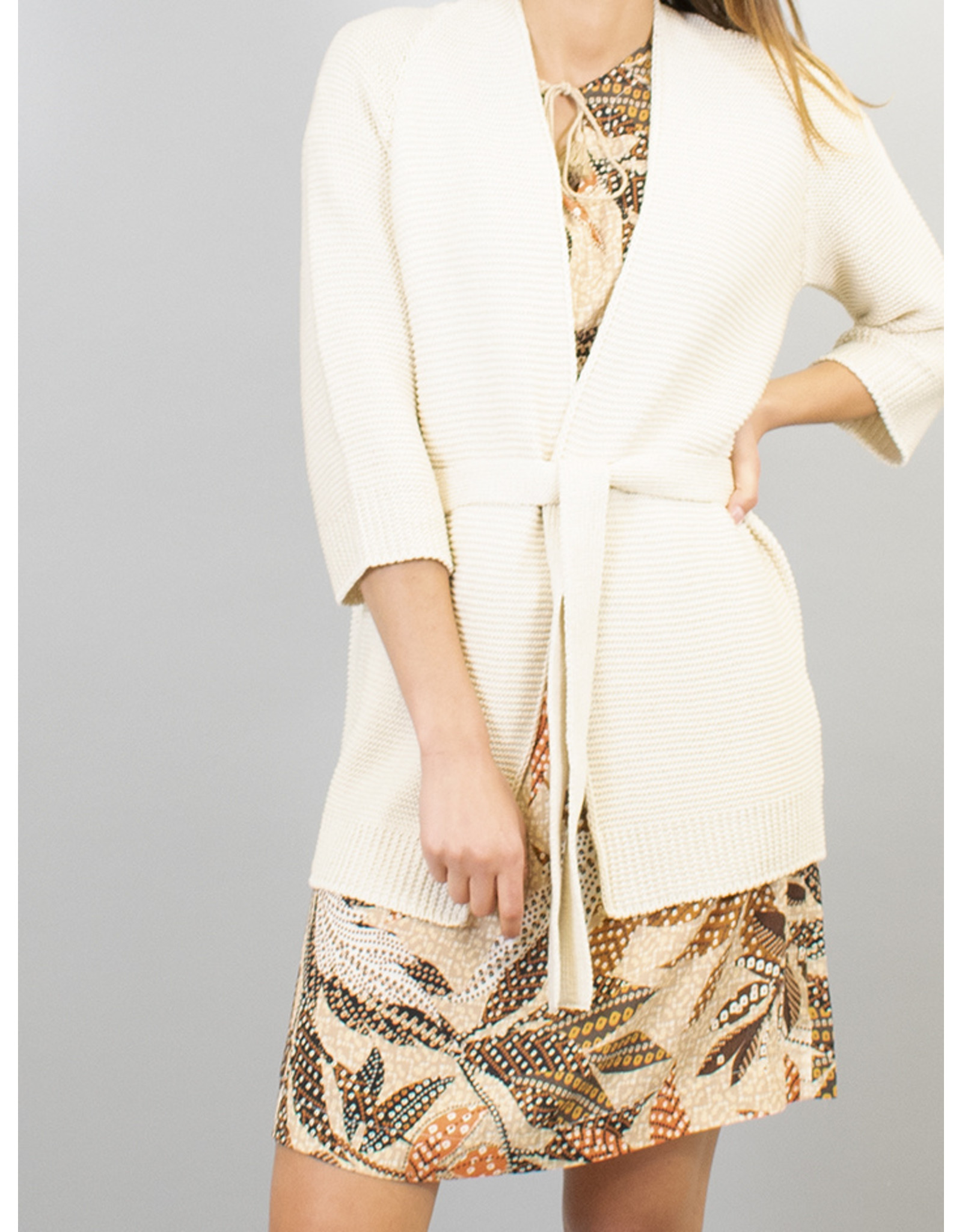 La Fee Maraboutee Knitted Belted Cardi Jacket