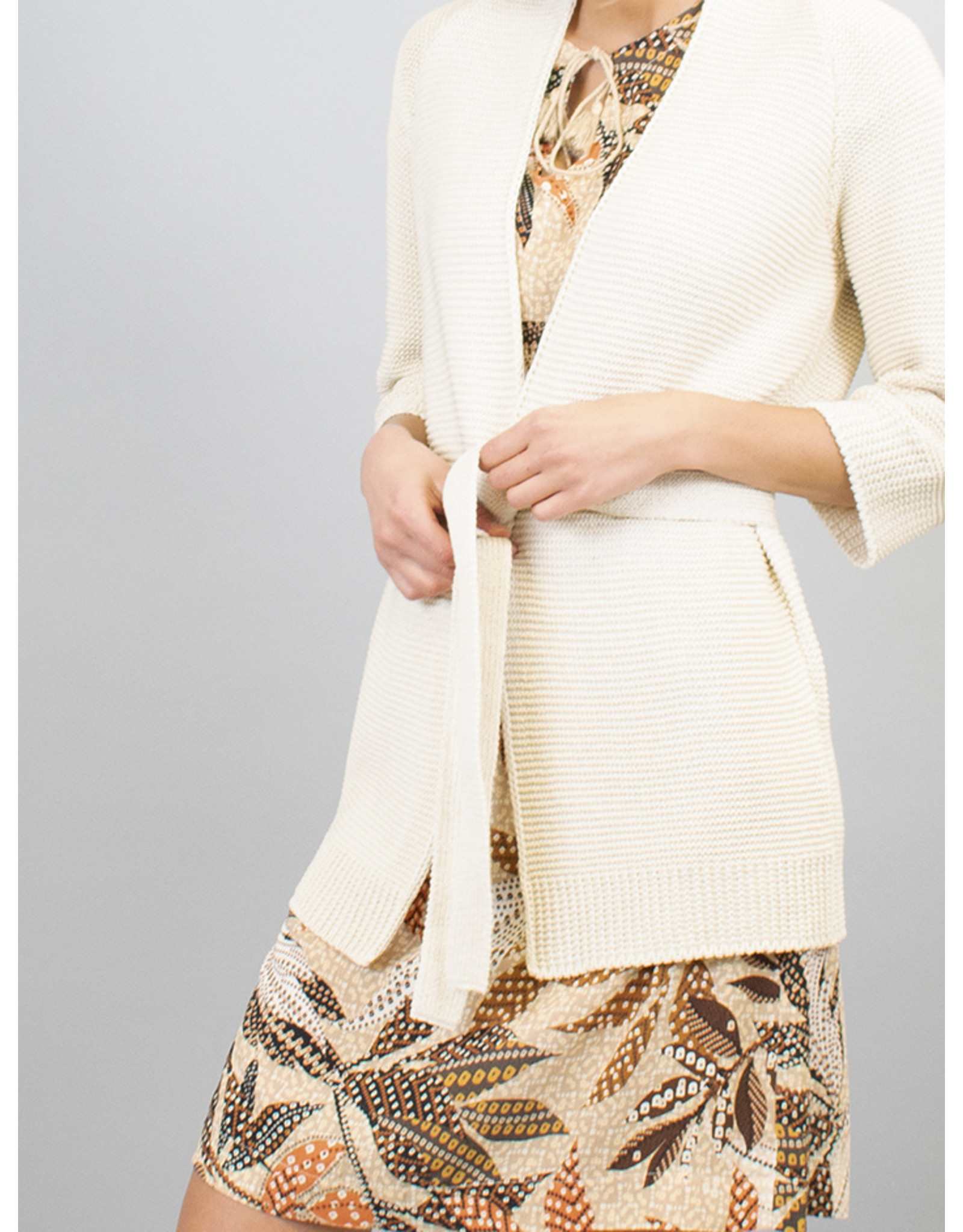 La Fee Maraboutee Knitted Belted Cardi Jacket