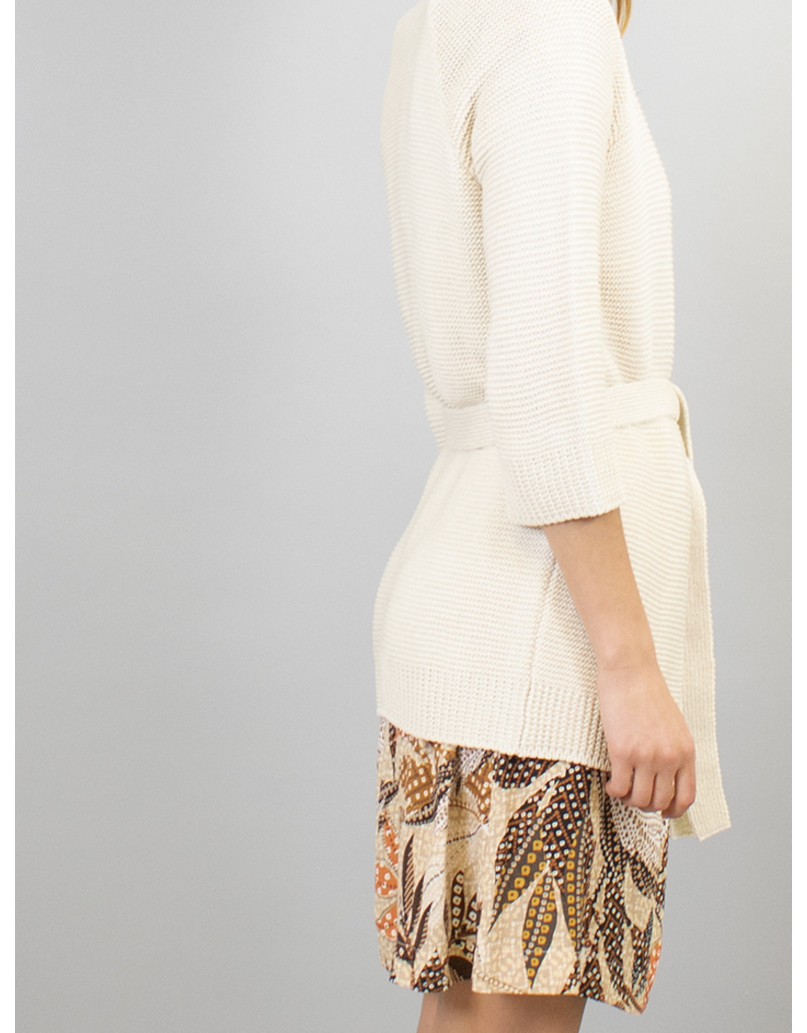 La Fee Maraboutee Knitted Belted Cardi Jacket