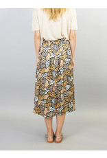 La Fee Maraboutee Heart Print Midi Skirt