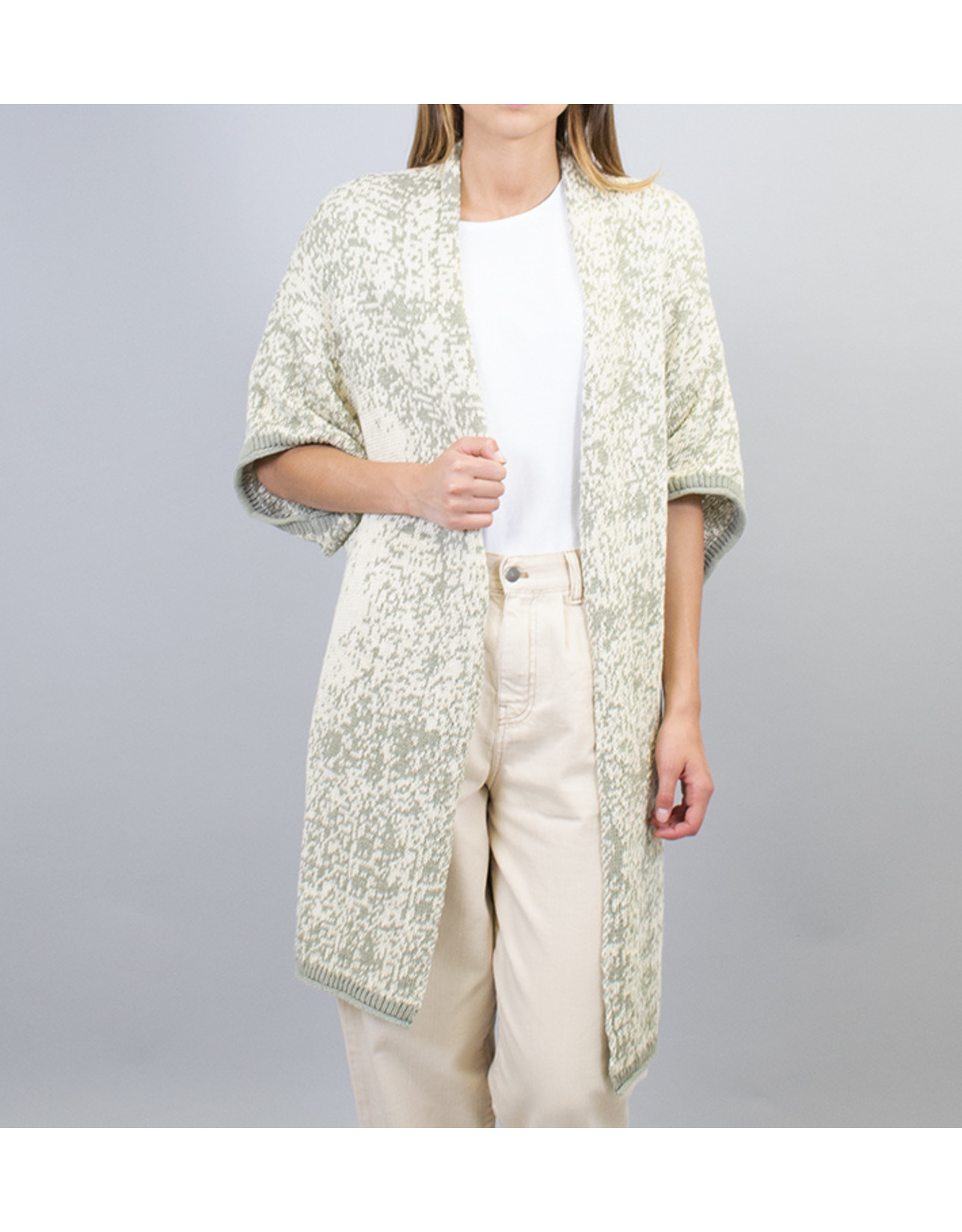 Humility Short Sleeve Long Edge To Edge Jacket