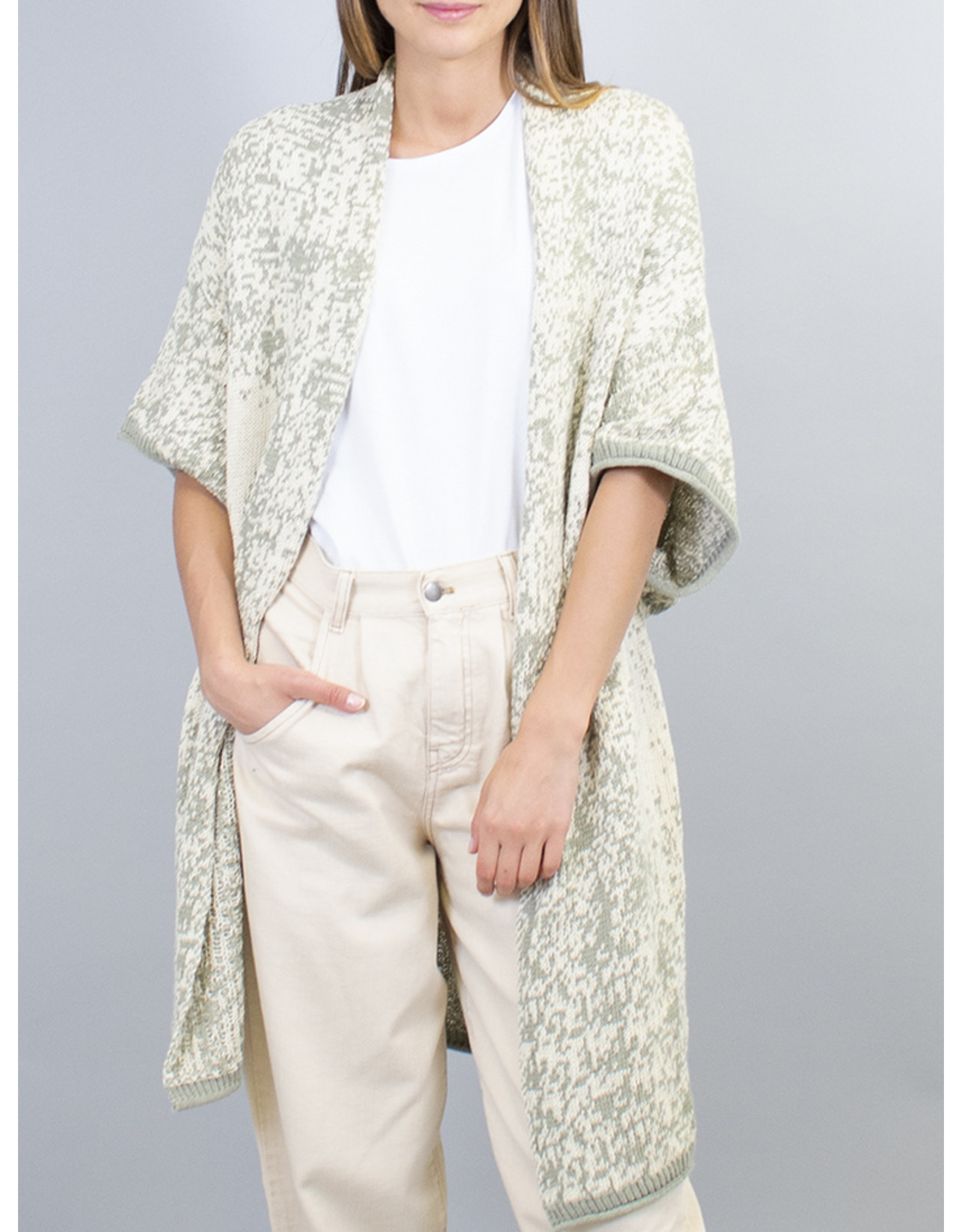 Humility Short Sleeve Long Edge To Edge Jacket